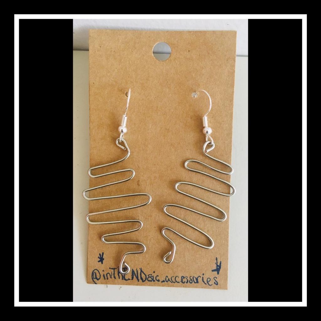 Silver Zig Zag Earrings
